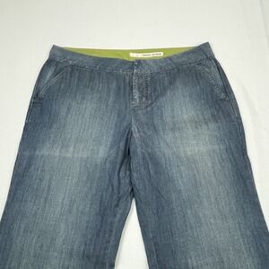 DKNY JEANS Trouser Jean Pants size‎ 14 Flare Leg Lightweight